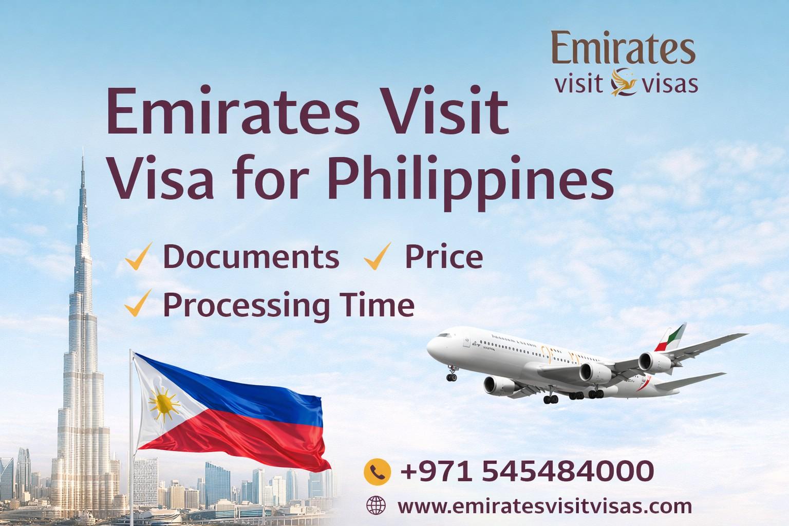 Emirates Visit Visa for Philippines: Documents, Price, Processing Time & Complete 2026 Guide