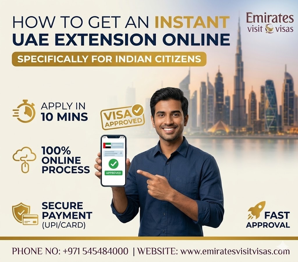 Visa Expiring Soon? How to Get an Instant UAE Extension Online for Indian Citizens 