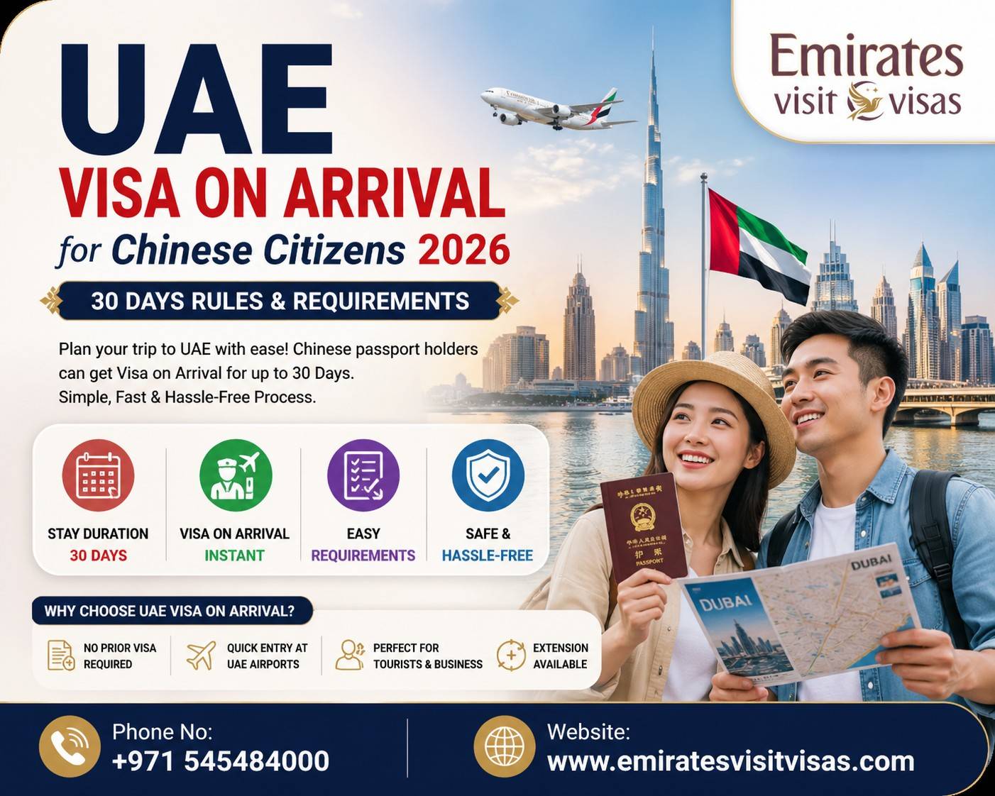 UAE Visa on Arrival for Chinese Citizens 2026 – 30 Days Rules & Requirements