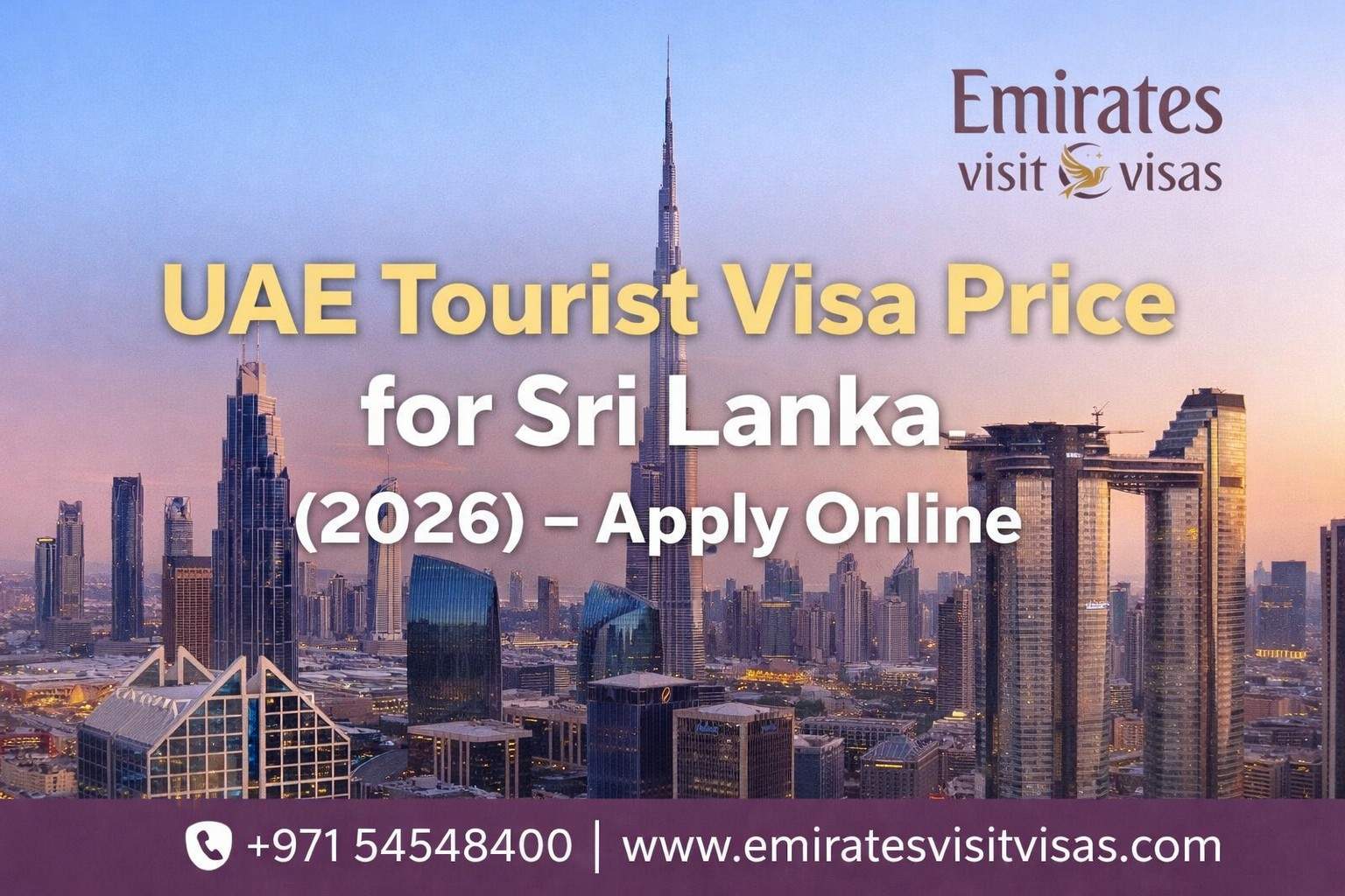 UAE Tourist Visa Price for Sri Lanka Travelers – Fees, Documents & Apply Online (2026 Guide)