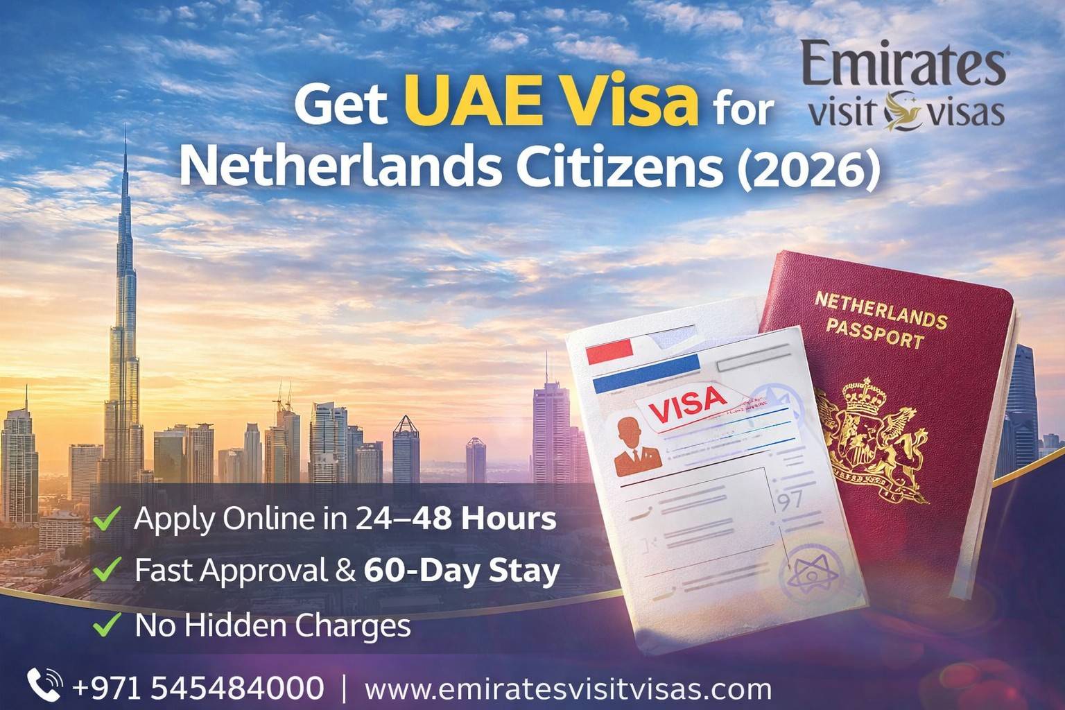 Apply UAE Visa for Netherlands Citizens (2026) – Fast Approval, Easy Process & No Hidden Charges