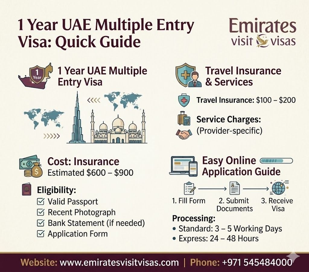 1 Year UAE Multiple Entry Visa: Cost, Eligibility & Easy Online Application Guide