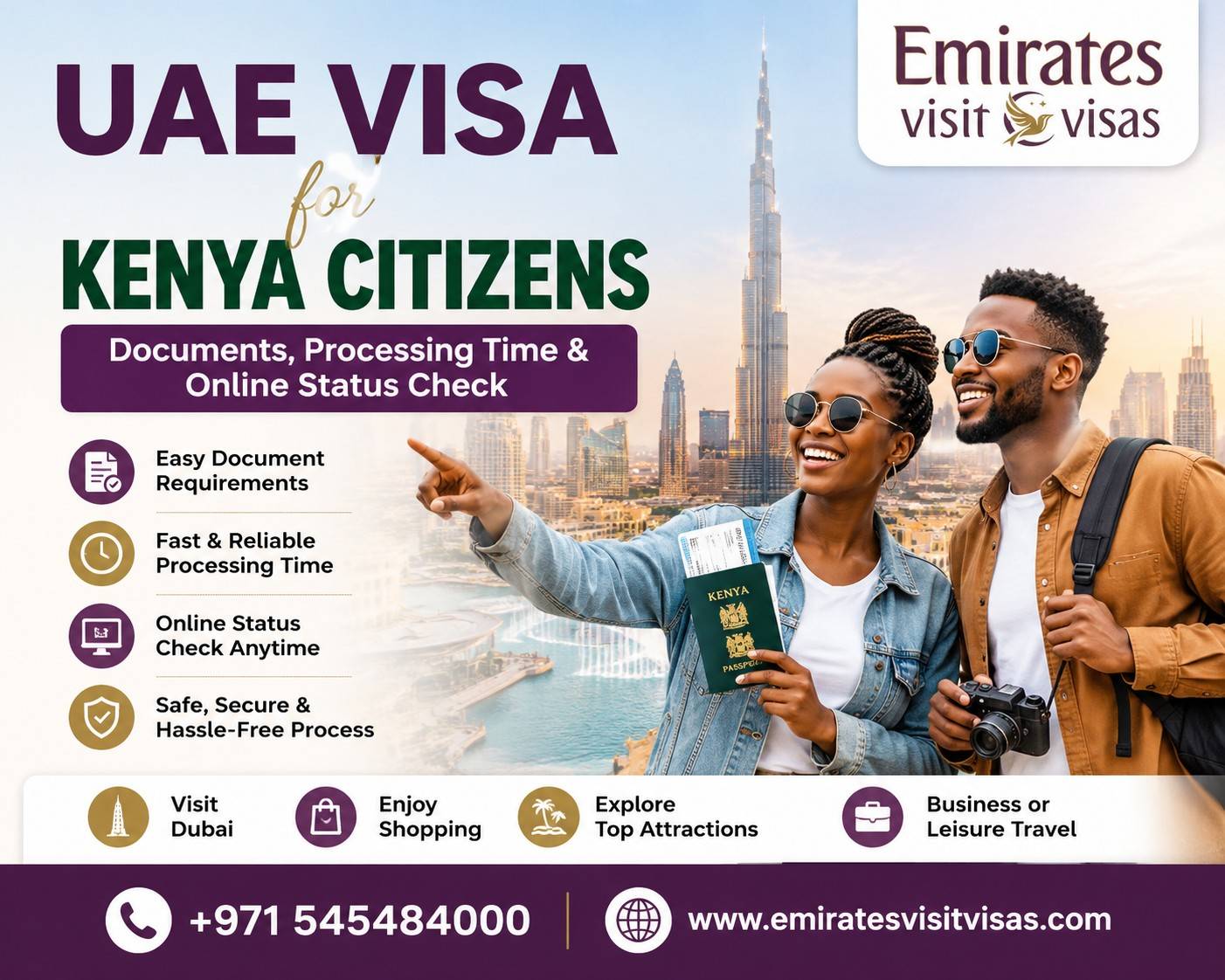 UAE Visa for Kenya Citizens – Documents, Processing Time & Online Status Check