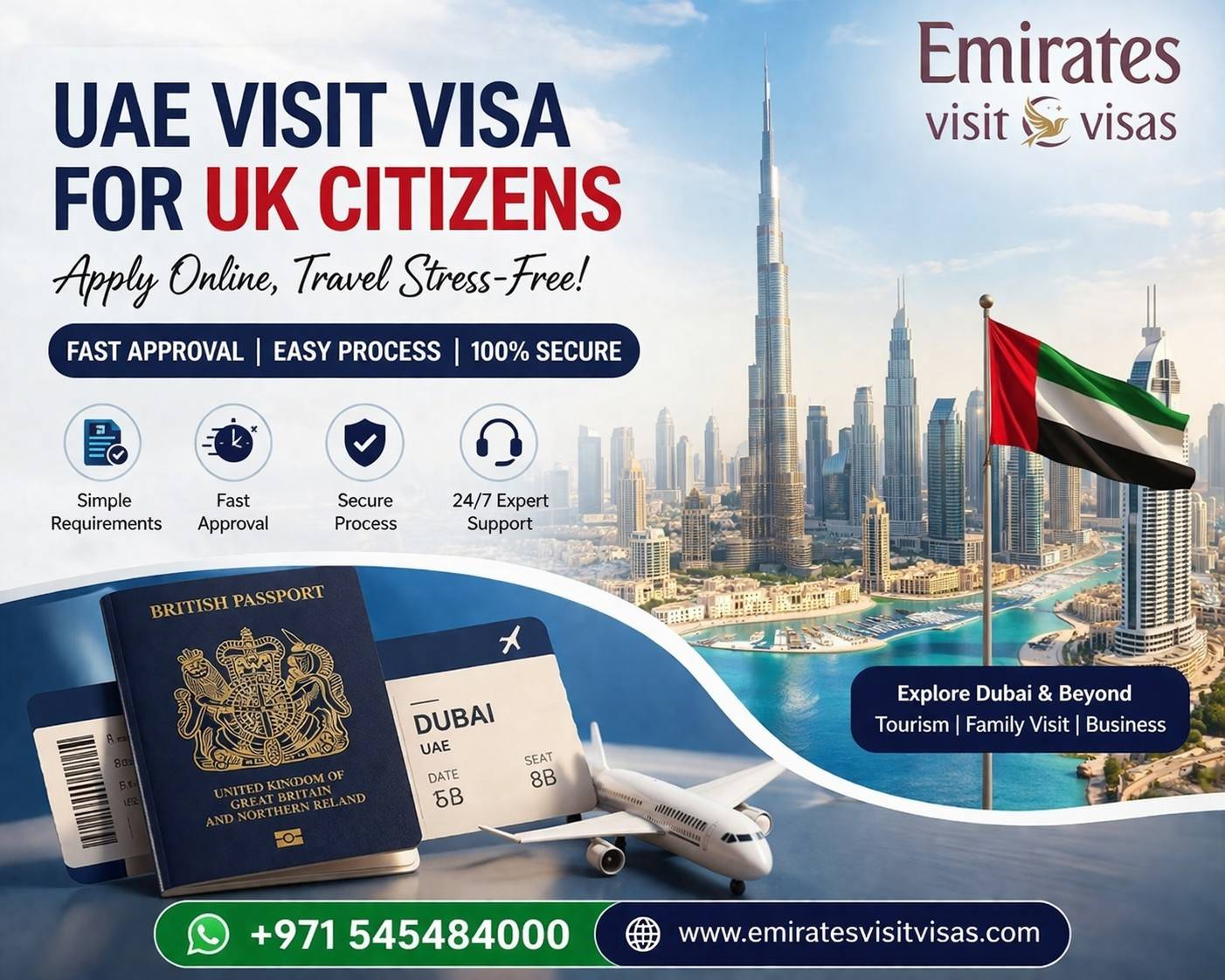 UAE Visit Visa for UK Citizens: Requirements, Fees & Apply Online (2026 Complete Guide)