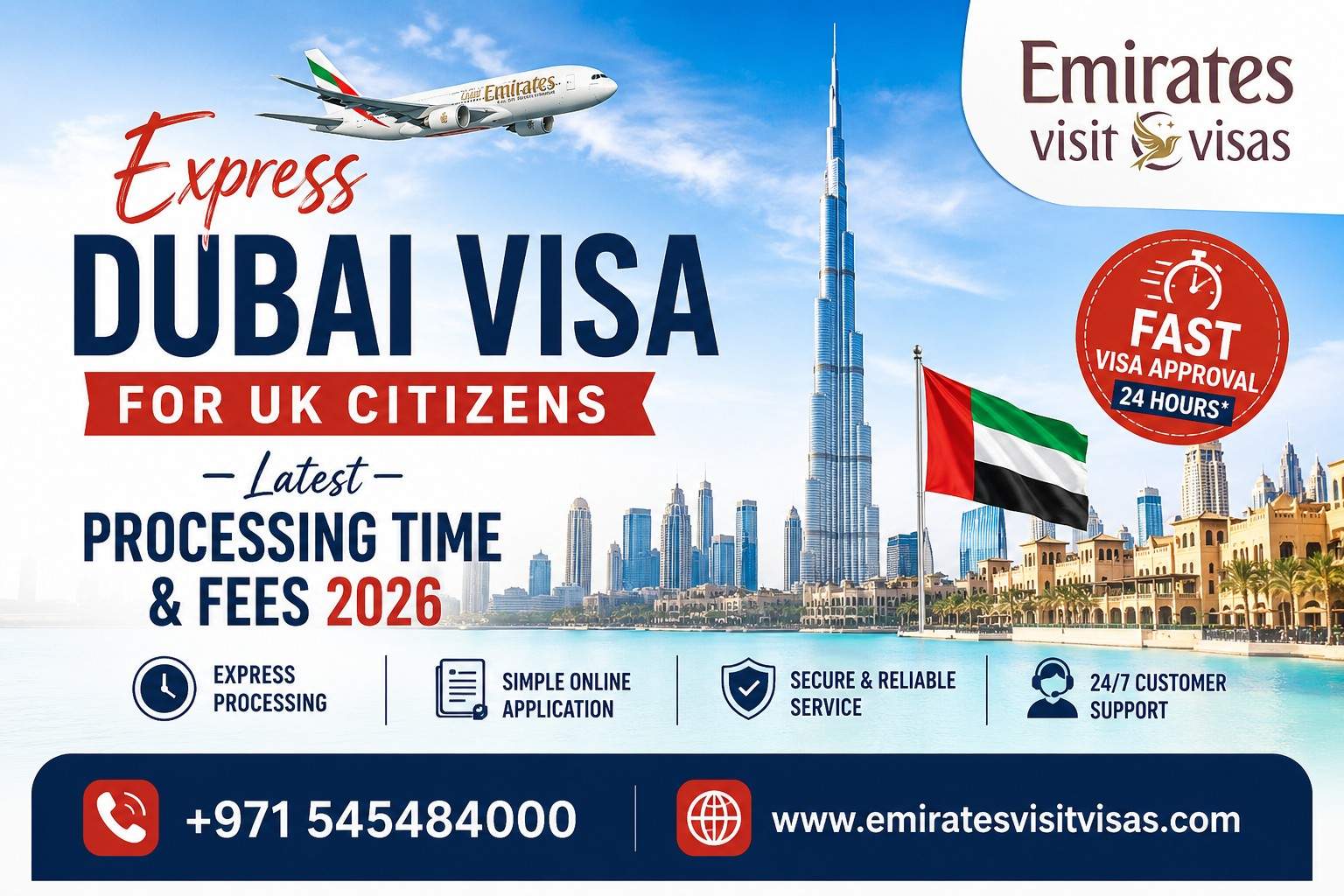 Express Dubai Visa for UK Citizens – Latest Processing Time & Fees 2026